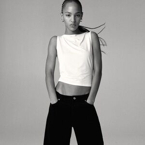 H&M Black Ankle & Cropped Pants